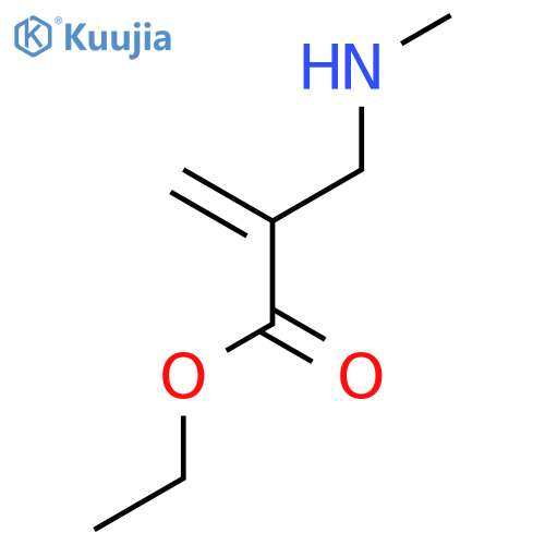 2-Propenoic acid, 2-[(methylamino)methyl]-, ethyl ester structure