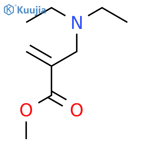 2-Propenoic acid, 2-[(diethylamino)methyl]-, methyl ester structure