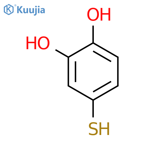 4-sulfanylbenzene-1,2-diol structure