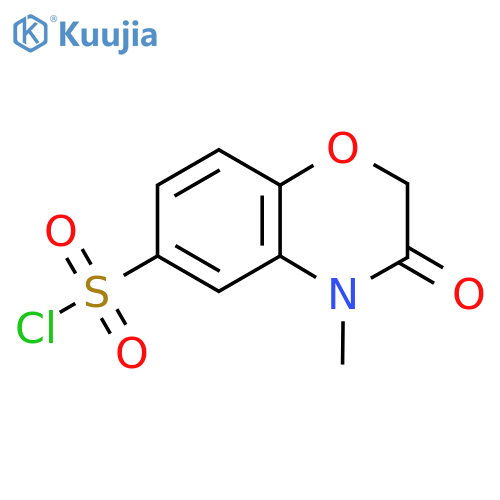 4-Methyl-3-oxo-3,4-dihydro-2H-benzo1,4oxazine-6-sulfonyl Chloride structure