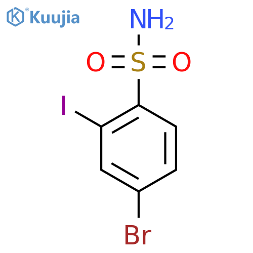 4-Bromo-2-iodobenzenesulfonamide structure