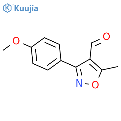 4-Isoxazolecarboxaldehyde,3-(4-methoxyphenyl)-5-methyl- structure