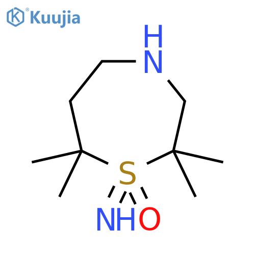 1-Imino-2,2,7,7-tetramethyl-1lambda6,4-thiazepan-1-one structure