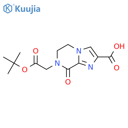 7-[2-(tert-butoxy)-2-oxoethyl]-8-oxo-5H,6H,7H,8H-imidazo[1,2-a]pyrazine-2-carboxylic acid structure