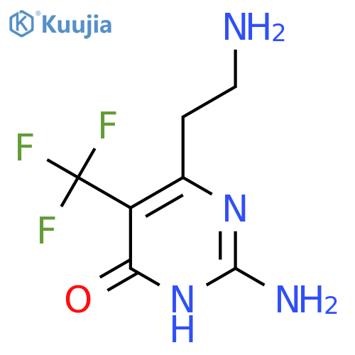 2-Amino-6-(2-aminoethyl)-5-(trifluoromethyl)pyrimidin-4-ol structure
