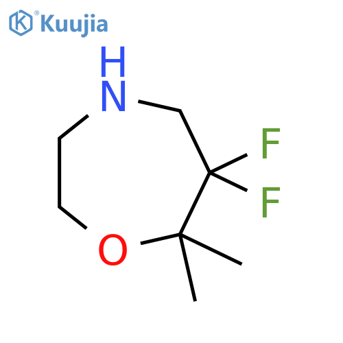 6,6-Difluoro-7,7-dimethyl-1,4-oxazepane structure