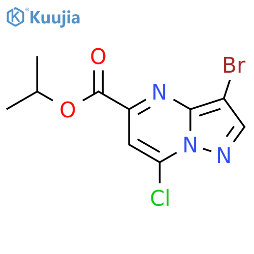 Propan-2-yl 3-bromo-7-chloropyrazolo[1,5-a]pyrimidine-5-carboxylate structure
