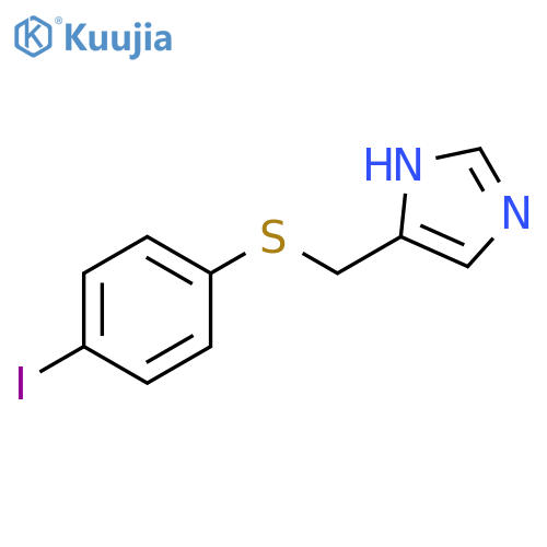 1H-Imidazole, 4-[[(4-iodophenyl)thio]methyl]- structure