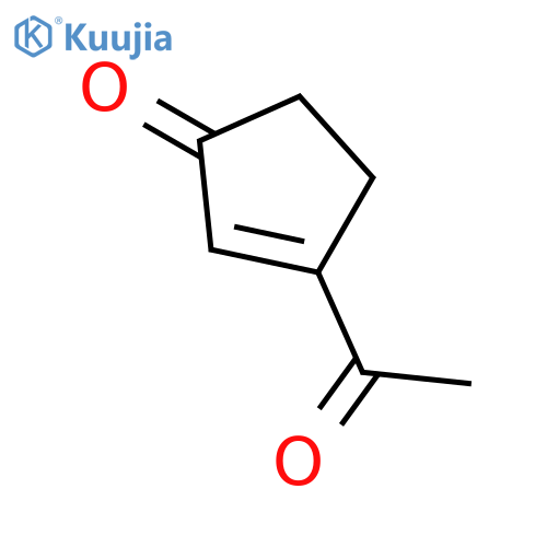 2-Cyclopenten-1-one, 3-acetyl- structure