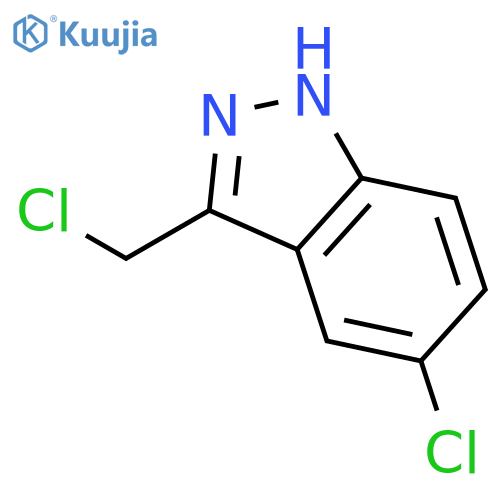 1H-Indazole, 5-chloro-3-(chloromethyl)- structure