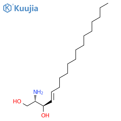 4-Octadecene-1,3-diol, 2-amino-, (2R,3S,4E)-rel- structure