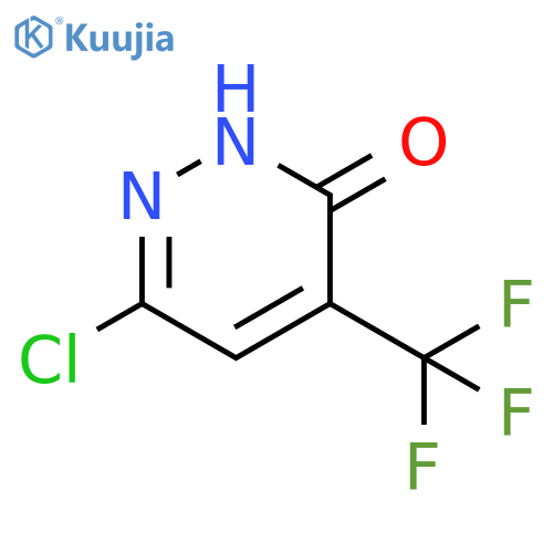 3(2H)-Pyridazinone, 6-chloro-4-(trifluoromethyl)- structure
