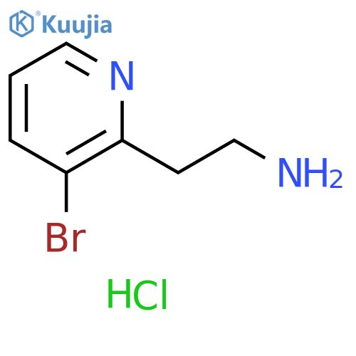 2-Pyridineethanamine, 3-bromo-, hydrochloride (1:1) structure