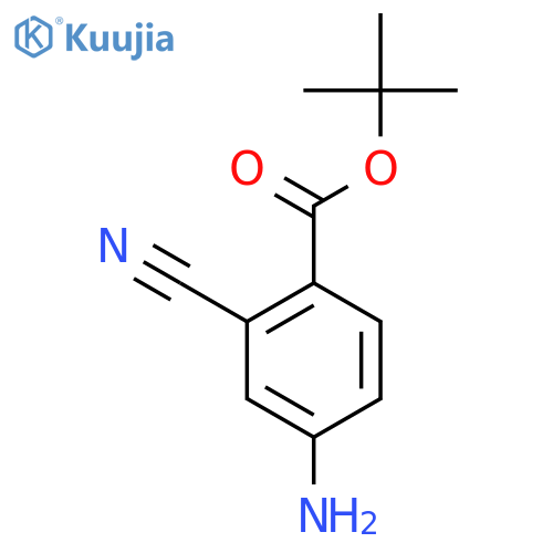 tert-Butyl 4-amino-2-cyanobenzoate structure