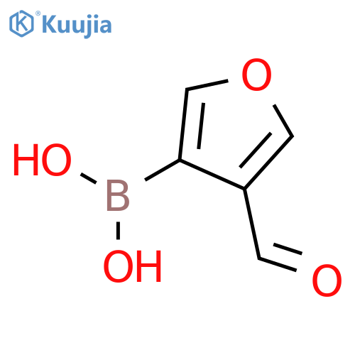 Boronic acid, (4-formyl-3-furanyl)- structure