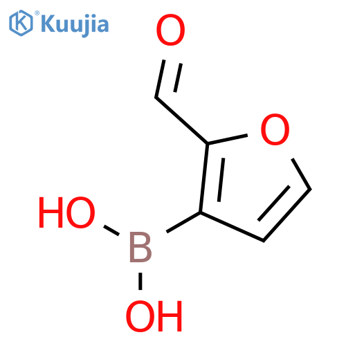 Boronic acid, (2-formyl-3-furanyl)- structure