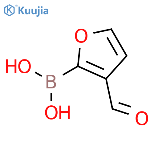 3-Formylfuran-2-boronic acid structure