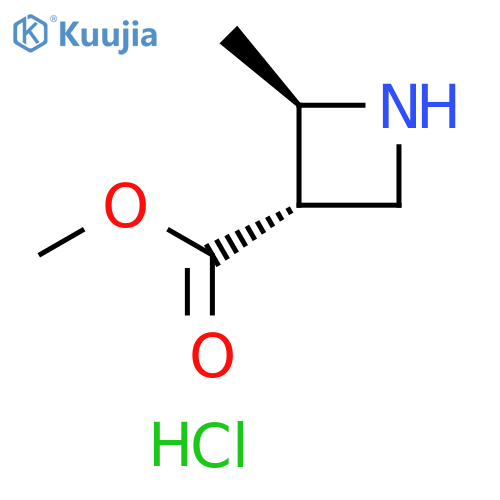 methyl trans-2-methylazetidine-3-carboxylate;hydrochloride structure