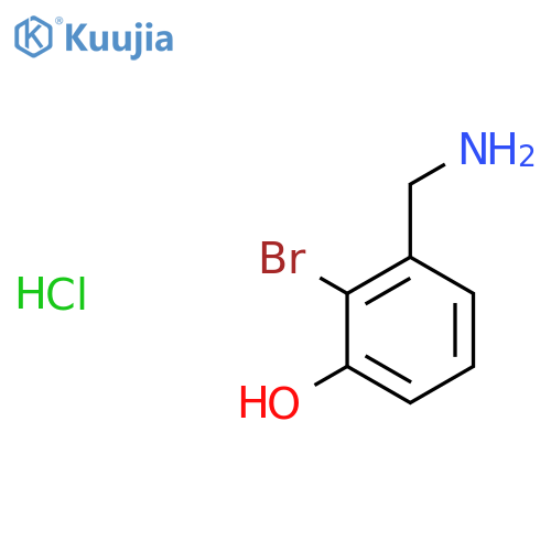 3-(Aminomethyl)-2-bromophenol hydrochloride structure