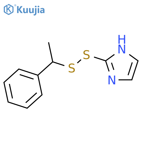 1H-Imidazole, 2-[(1-phenylethyl)dithio]- structure