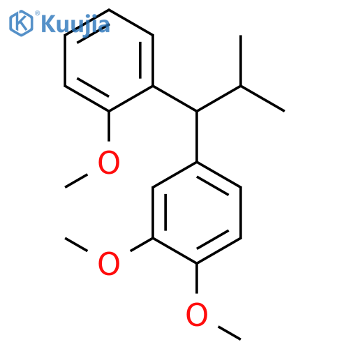 Benzene, 1,2-dimethoxy-4-[1-(2-methoxyphenyl)-2-methylpropyl]- structure