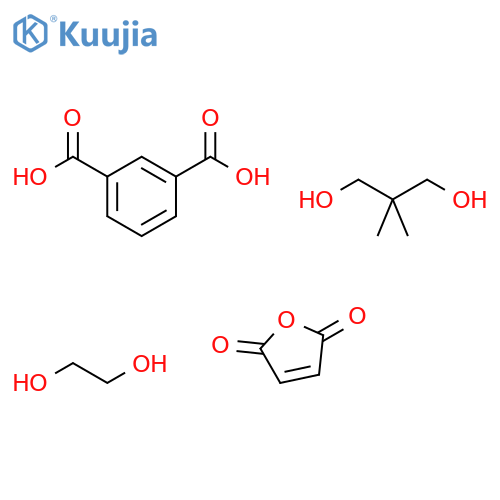 1,3-Benzenedicarboxylicacid,polymerwith2,2-dimethyl-1,3-propanediol,1,2-ethanedioland2,5-furandione structure