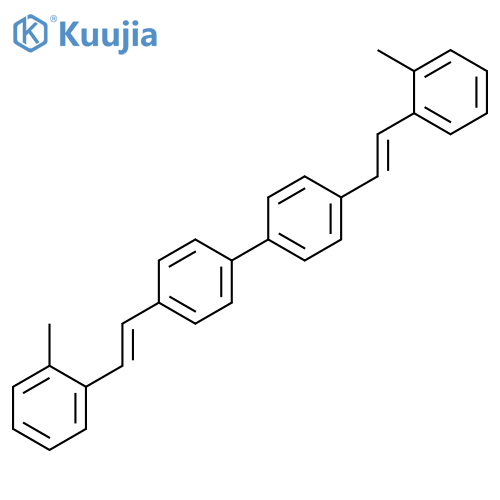 4,4'-Bis[2-(2-methylphenyl)ethenyl]-1,1'-biphenyl structure