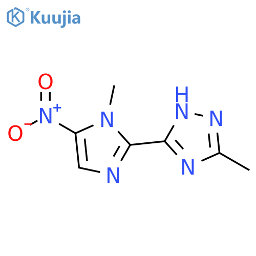 1H-1,2,4-Triazole, 3-methyl-5-(1-methyl-5-nitro-1H-imidazol-2-yl)- structure