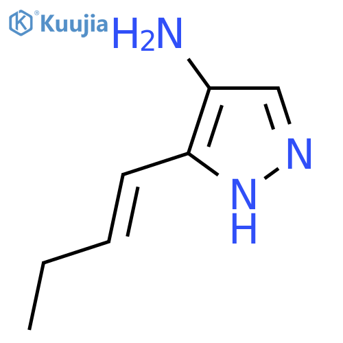 5-(but-1-en-1-yl)-1H-pyrazol-4-amine structure