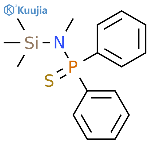 Phosphinothioic amide, N-methyl-P,P-diphenyl-N-(trimethylsilyl)- structure