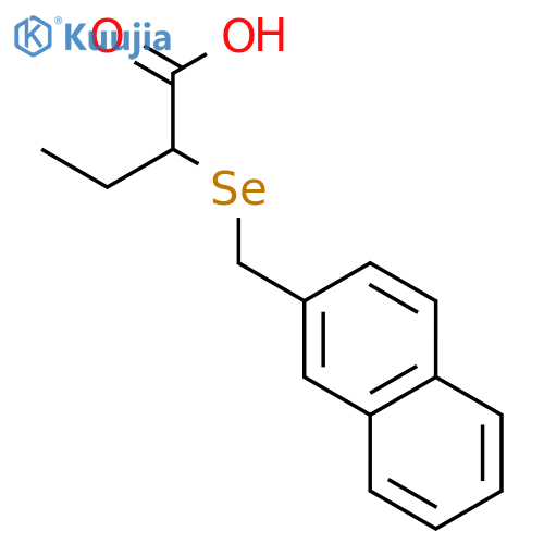 Butanoic acid, 2-[(2-naphthalenylmethyl)seleno]- structure