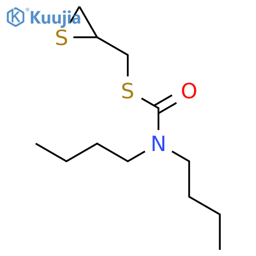 Carbamothioic acid, dibutyl-, S-(thiiranylmethyl) ester structure