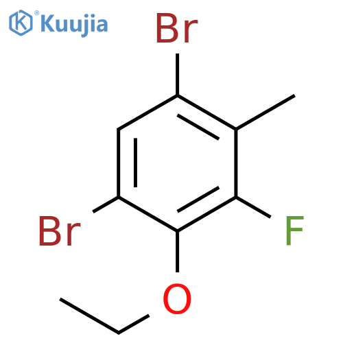 1,5-Dibromo-2-ethoxy-3-fluoro-4-methylbenzene structure