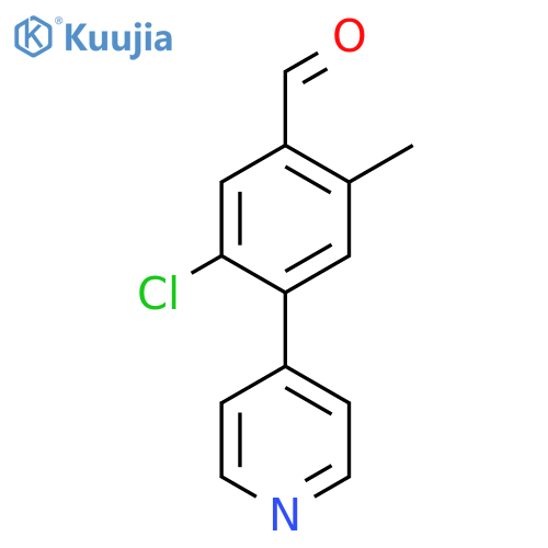 5-Chloro-2-methyl-4-(pyridin-4-yl)benzaldehyde structure