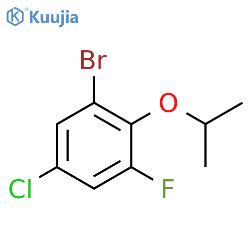 1-Bromo-5-chloro-3-fluoro-2-isopropoxybenzene structure
