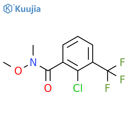 2-Chloro-N-methoxy-N-methyl-3-(trifluoromethyl)benzamide structure
