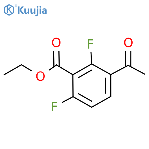 Ethyl 3-acetyl-2,6-difluorobenzoate structure