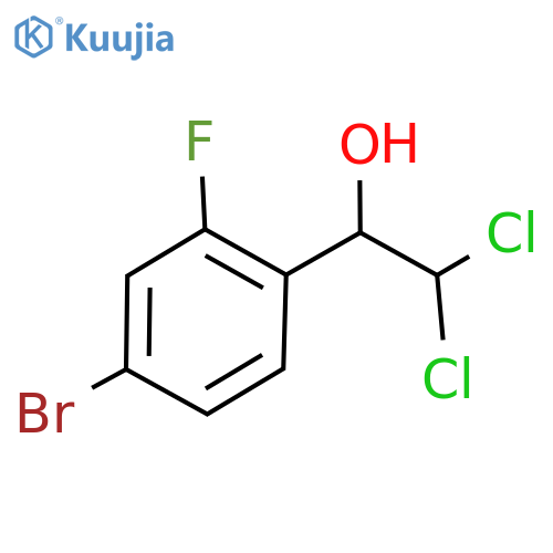 1-(4-Bromo-2-fluorophenyl)-2,2-dichloroethanol structure