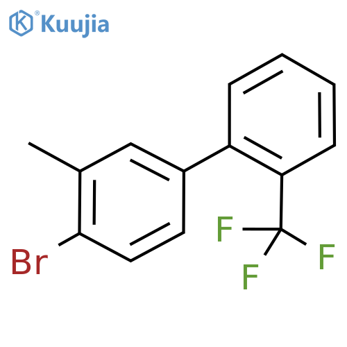 4'-Bromo-3'-methyl-2-(trifluoromethyl)-1,1'-biphenyl structure