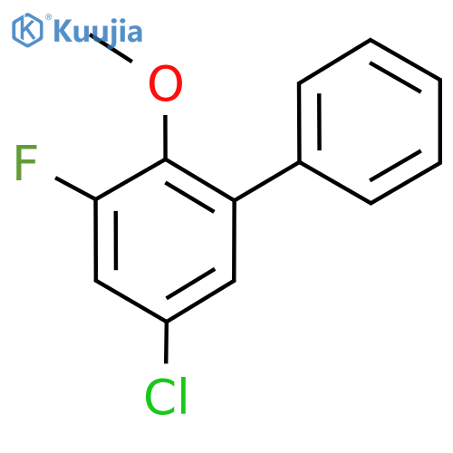 5-Chloro-3-fluoro-2-methoxy-1,1'-biphenyl structure