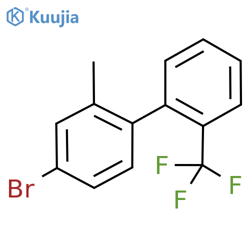 4-Bromo-2-methyl-2'-(trifluoromethyl)-1,1'-biphenyl structure