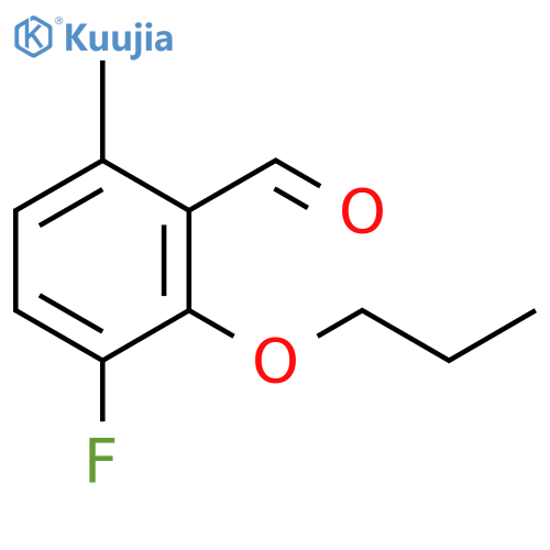 3-Fluoro-6-methyl-2-propoxybenzaldehyde structure
