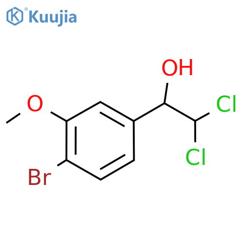 1-(4-Bromo-3-methoxyphenyl)-2,2-dichloroethanol structure