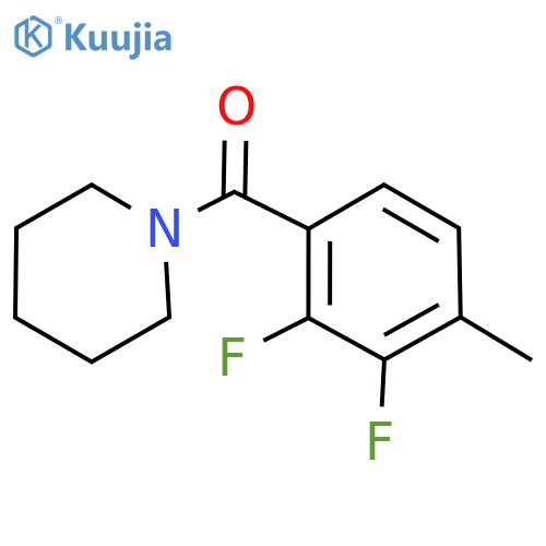 (2,3-difluoro-4-methylphenyl)(piperidin-1-yl)methanone structure