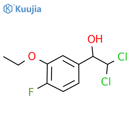 2,2-Dichloro-1-(3-ethoxy-4-fluorophenyl)ethanol structure
