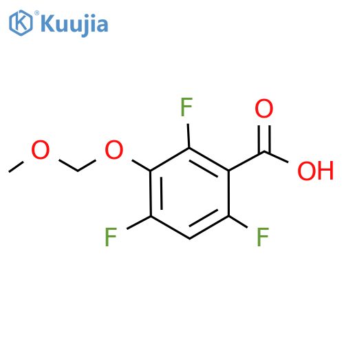 2,4,6-Trifluoro-3-(methoxymethoxy)benzoic acid structure