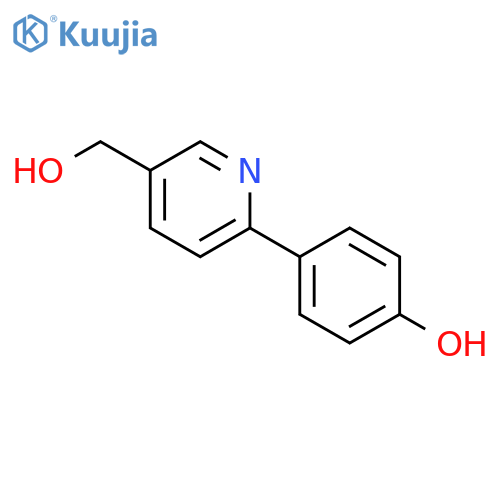 4-(5-(Hydroxymethyl)pyridin-2-yl)phenol structure