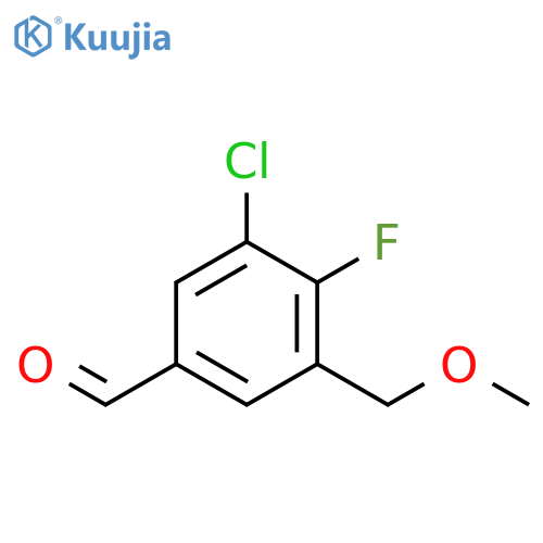 3-Chloro-4-fluoro-5-(methoxymethyl)benzaldehyde structure