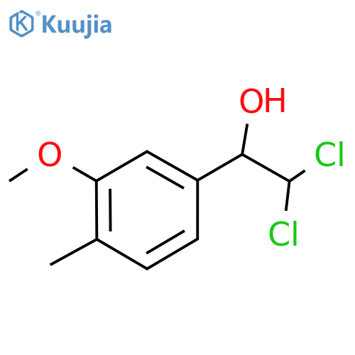 2,2-Dichloro-1-(3-methoxy-4-methylphenyl)ethanol structure