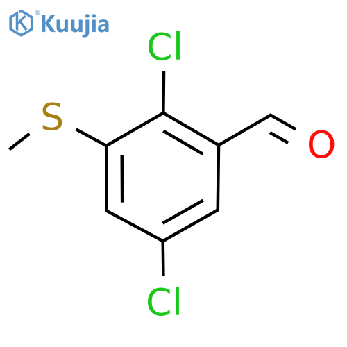2,5-Dichloro-3-(methylthio)benzaldehyde structure